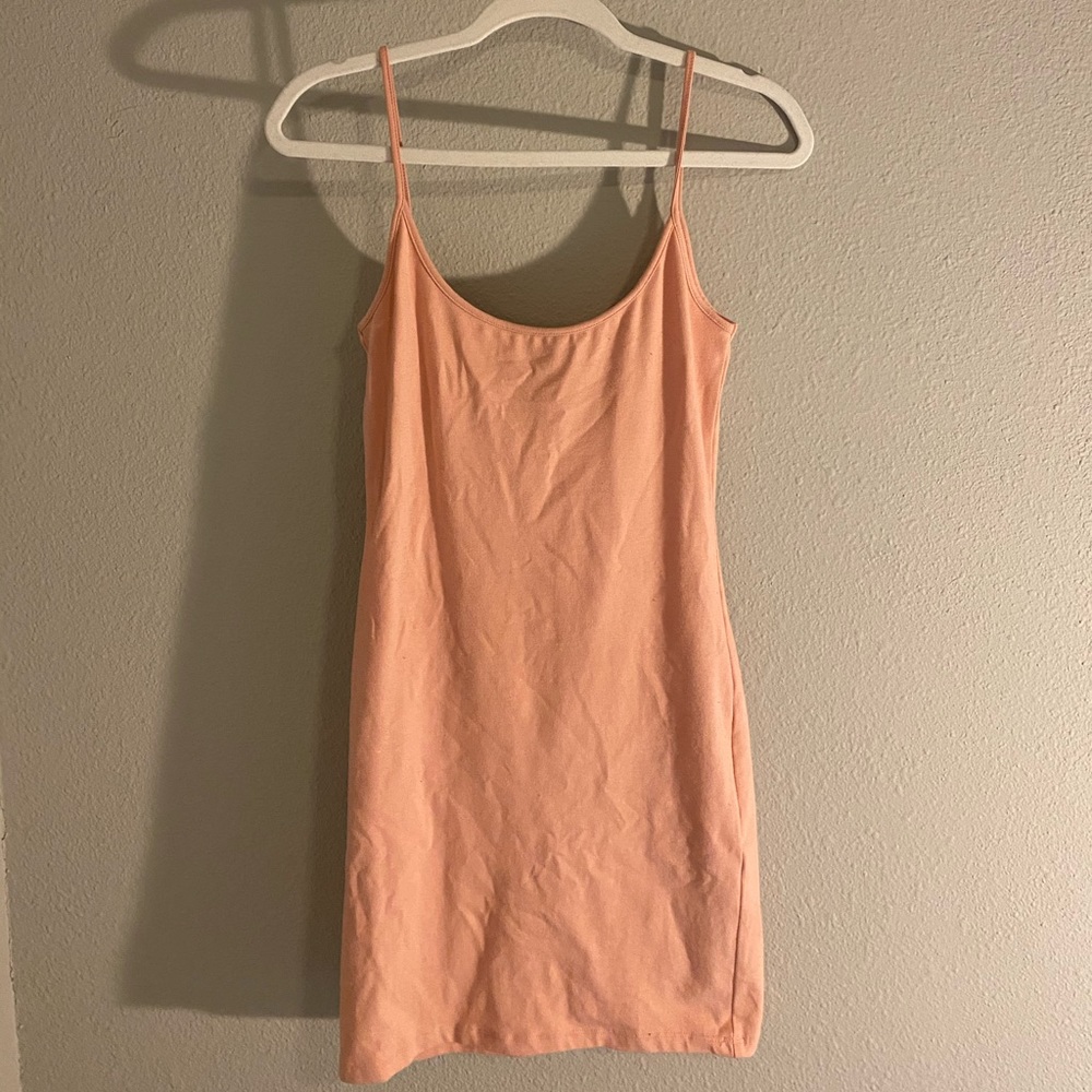 Baby Pink Figure Hugging Dress